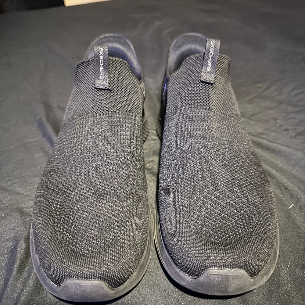 Skechers Men's Black Slip-On Shoes